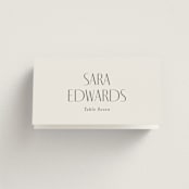 "Unity" - Place Cards in Porcelain by Jennifer Postorino - Folded with Free Guest Printing