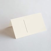 "The Manor" - Place Cards in Buff by Pixel and Hank - Blank front