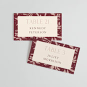 "Moment" - Place Cards in Rose by Erin German - Front with Free Guest Printing