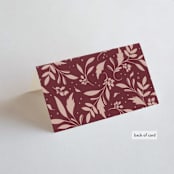 "Moment" - Place Cards in Rose by Erin German - Folded Back of Card