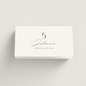"Calm Water" - Place Cards in Sky by Nicole Walsh - Folded with Free Guest Printing
