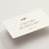"Soft Sprigs" - Place Cards in Champagne by Jennifer Postorino - Detail