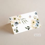"Swept Away" - Place Cards in Petal by Leah Bisch - Folded Back of Card