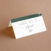 "Foothills" - Place Cards in Grass by Alethea and Ruth - Folded with Free Guest Printing