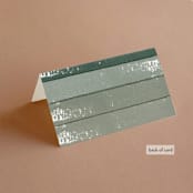 "Foothills" - Place Cards in Grass by Alethea and Ruth - Folded Back of Card