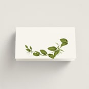 "Greenery" - Place Cards in Fern by Susan Moyal - Blank front