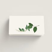 "Greenery" - Place Cards in Fern by Susan Moyal - Folded Back of Card