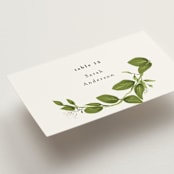 "Greenery" - Place Cards in Fern by Susan Moyal - Detail