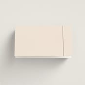 "Modern Aligned" - Place Cards in Creampuff by Carolyn MacLaren - Folded Back of Card