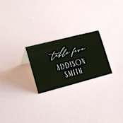 "Verdant" - Place Cards in Moss by Nicoletta Savod - Folded with Free Guest Printing