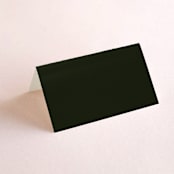 "Verdant" - Place Cards in Moss by Nicoletta Savod - Blank front