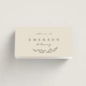 "Branched" - Place Cards in Almond by Brianne Larsen - Folded with Free Guest Printing