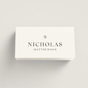 "CELINE" - Place Cards in Opal by Melanie Kosuge - Folded with Free Guest Printing
