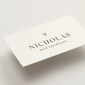 "CELINE" - Place Cards in Opal by Melanie Kosuge - Detail