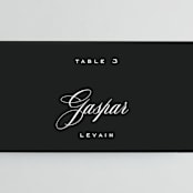 "schiacciata" - Place Cards in Black Dahlia by chocomocacino - Detail