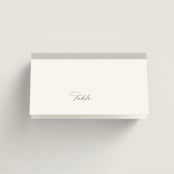 "Overlay" - Place Cards in Dove by Meggy Masters - Blank front