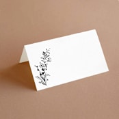 "Quintessential" - Place Cards in Cotton by Everett Paper Goods - Blank front