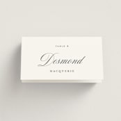 "scamorza" - Place Cards in Pearl by chocomocacino - Folded with Free Guest Printing