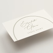"Amelia" - Place Cards in Olive by Kristie Kern - Detail