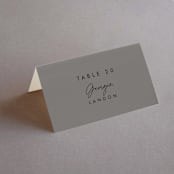 "The Ultimate After Party" - Place Cards in Fog by Becky Nimoy - Folded with Free Guest Printing