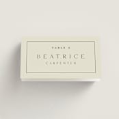 "Warm affection" - Place Cards in Ivory by Stacey Meacham - Folded with Free Guest Printing