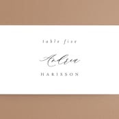 "Minimalist Photo" - Place Cards in Ivory by Nicole Walsh - Detail