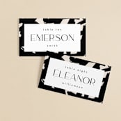 "West Side" - Place Cards in Slate by Hudson meet Rose - Front with Free Guest Printing