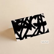 "West Side" - Place Cards in Slate by Hudson meet Rose - Folded Back of Card