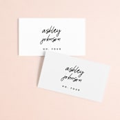 "Allure" - Place Cards in Cloud by JoAnn Jinks - Front with Free Guest Printing