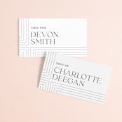 "contemporary photo" - Place Cards in Cloud by Erin Deegan - Front with Free Guest Printing