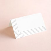 "contemporary photo" - Place Cards in Cloud by Erin Deegan - Blank front