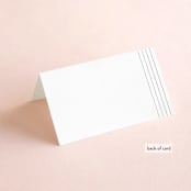 "contemporary photo" - Place Cards in Cloud by Erin Deegan - Folded Back of Card