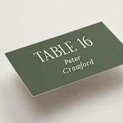 "Highlights" - Place Cards in Forest by Jackie Crawford - Detail