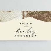 "Organic Elegance" - Place Cards in Sand by Carrie Moradi - Detail