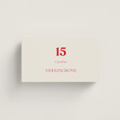 "Pop love" - Place Cards in New York by Bethania Lima - Front with Free Guest Printing