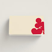 "Pair of Hearts from Disney's Alice In Wonderland" - Place Cards in Ruby by Baumbirdy - Blank front