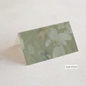 "Spring Dash" - Place Cards in Pewter by Grace Kreinbrink - Folded Back of Card