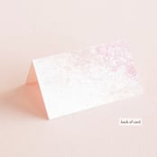 "Cacti" - Place Cards in Rose Crystal by Cass Loh - Folded Back of Card