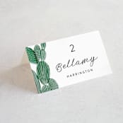 "Painted Cacti" - Place Cards in Cactus by Olivia Raufman - Folded with Free Guest Printing
