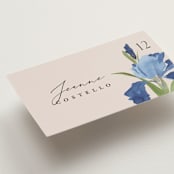 "Irises" - Place Cards in Natural by Everett Paper Goods - Detail