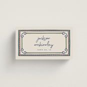 "Vase" - Place Cards in Neptune by Kelly Watkins - Flat with Guest Name Printing
