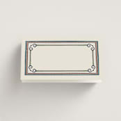 "Vase" - Place Cards in Neptune by Kelly Watkins - Folded with No Printing