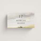 "Savanna" - Place Cards in Fern by Lindsay Megahed - Front with Free Guest Printing
