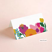 "To the max" - Place Cards in Garden by Inkblot Design - Folded Back of Card