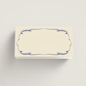 "Santa Catalina" - Place Cards in Marseille Blue by Ani Somi - Blank front