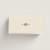 "Santa Catalina" - Place Cards in Marseille Blue by Ani Somi - Folded Back of Card