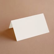 "Convergence" - Place Cards in Cream by Annie Lowe - Blank front