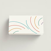 "rainbow 2.0" - Place Cards in Light Hearted by Deborah Chou - Folded Back of Card