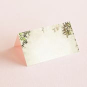"English Countryside" - Place Cards in Moss by Design Lotus - Blank front