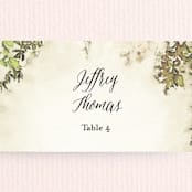 "English Countryside" - Place Cards in Moss by Design Lotus - Detail
